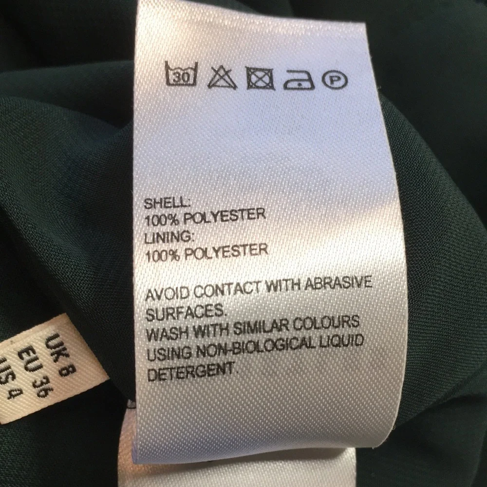 Whistles forest green belted work dress 4 - Picture 7 of 11
